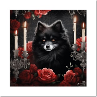 Elegant Pomsky Posters and Art